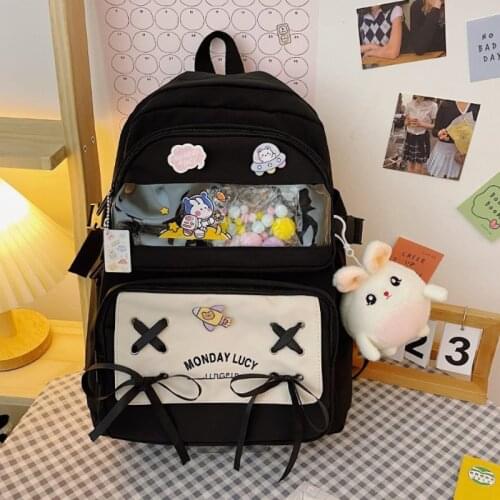 2021 Fashion Backpack Japanese College Style Korean High School All-match Cute College Student Large-capacity School Bag
