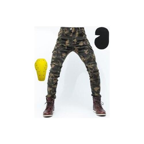 Motorcycle jeans camouflage 06 anti-fall pants racing pants riding pants straight pants protective gear