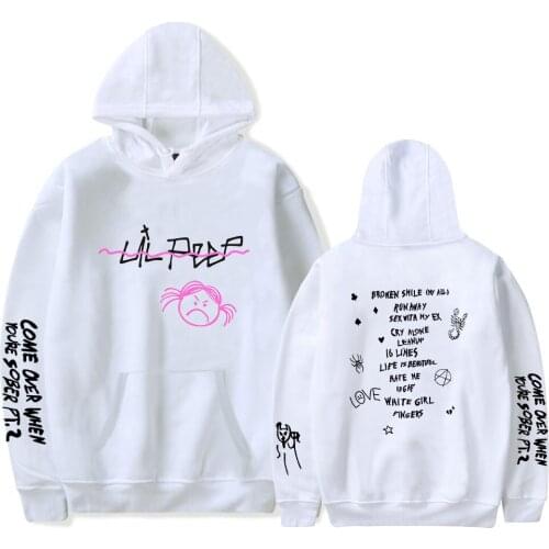 Leisure 2019 Hot Sale lil peep Black Hoodies Men/women Autumn Fashion Hip Hop Hoodie Print Love Casual Sweatshirts Mens Hoodies