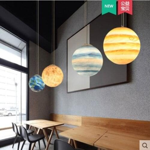 Nordic iron design lamp hanging lamp lustres ventilador de techo living room decoration nordic decoration home