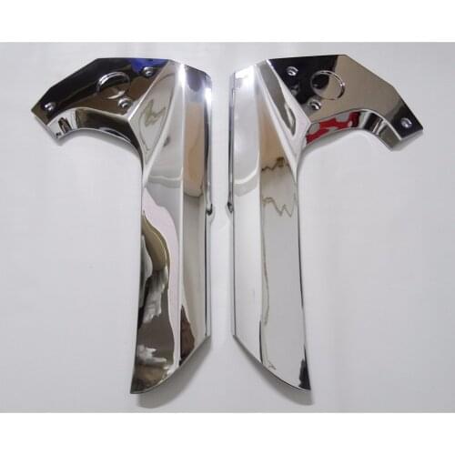 New Pair Chrome Plated Frame Center Cover Trims For Honda GL1800 2001-2006 2001 2002 2003 2004 2005 2006 [PA393]