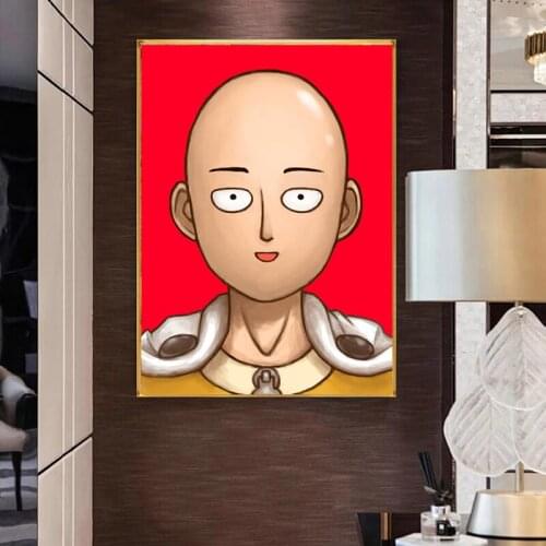 One Punch Man Original Design Anime Wall Art Print,20 x 28 Inches,No Frame