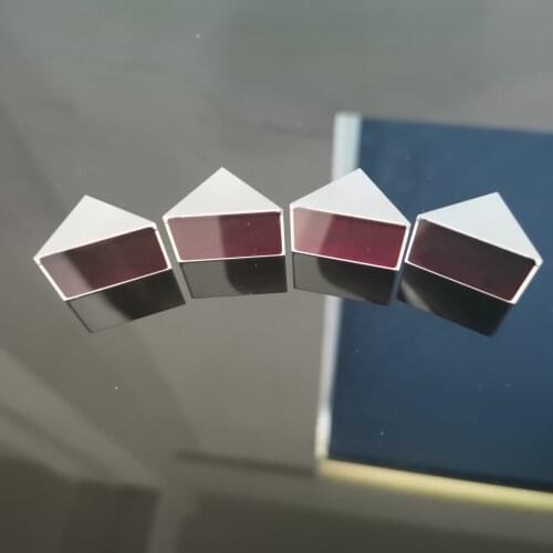 Medium High Reflection 4pcs 15*15*15mm Optical Laser Reflector Prism Processing Small Right-angle Prism Cute Light