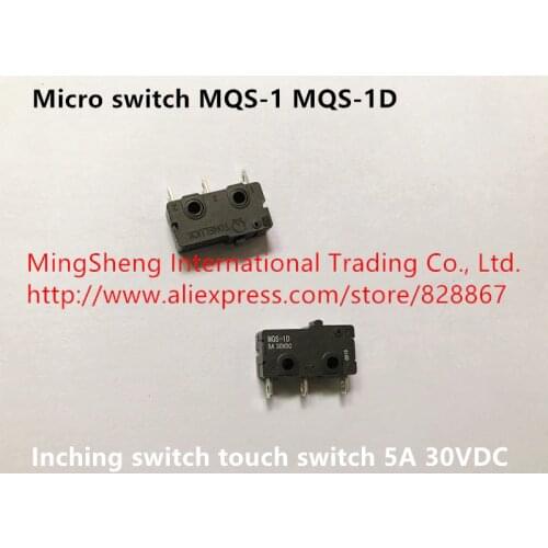 Original New 100% micro switch MQS-1 MQS-1D inching switch touch switch 5A 30VDC
