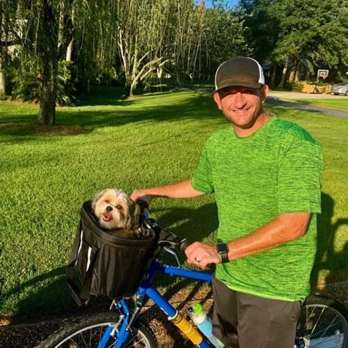 Pet Carrier Bicycle Basket Case Pet Carrier/Booster Backpack for Dogs & Cats ,Comfy & Padded Strap,Travel with Your Pet