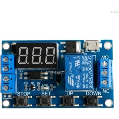 6-30V Relay Module Switch Trigger Time Delay Circuit Timer Cycle Adjustable M03 dropship