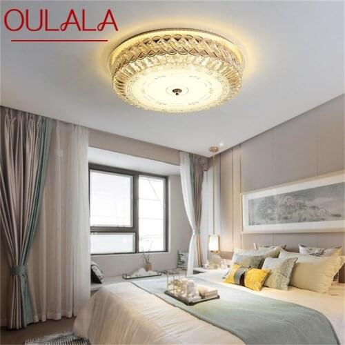 OULALA Ceiling Light Contemporary Luxury Crystal Lamp Fixtures LED Home For Dining Room Decoration