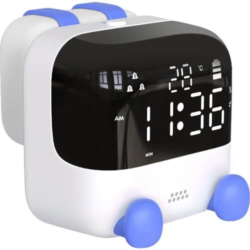 SY-033 Alarm Clock Multifunctional Night Light LED Display Screen Children Voice Control Intelligent Digital Clock for Bedroom