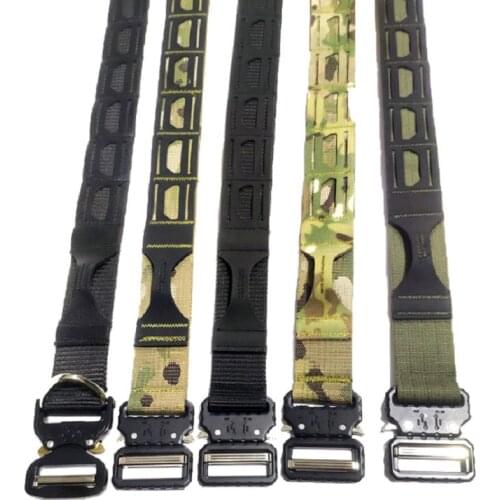 Tcmaoyi Outdoor Multifunctional Human Wave 3.8cm Metal Snake Button Laser Tactical Waistband Tc0165