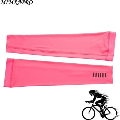 Pink Arm Warmers Lycra Breathable UV Protection Cycling Fitness Basketball Elbow Pad Sport Cycling Outdoor Arm Warmer