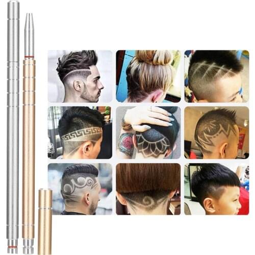 Magic Engrave Razor Pen Hair Tattoo Trim Styling Face Eyebrow Shaping Device Engraved Pen with 10 Blades Oil Head Carving Razor