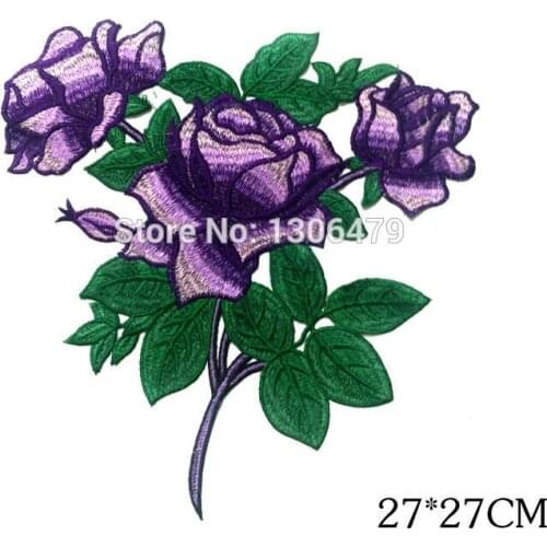 Embroidery Cloth Affixed Embroidery Orchid DIY Clothing AccessoriesRS545