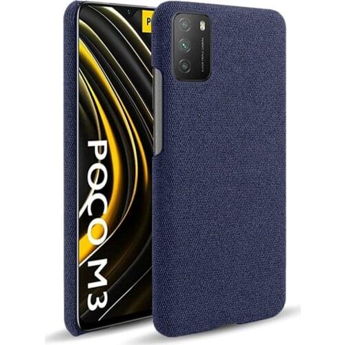 For Xiaomi POCO M3 High Quality Fashion Case Felt Cloth Matte Slim Protective Back Cover Case