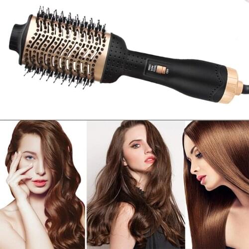 2 in 1 One Step Hair Dryer Brush Volumizer Professional Hair Curling Iron Blow Dryer Hot Air Bursh Curling Iron Hair Styler