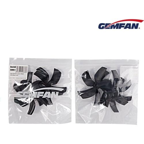 2Pairs 4PCS GEMFAN D76 Ducted 76mm 3inch 5-Blade FPV Propeller for RC 3inch Cinewhoop Ducted Drone FPV Racing Freestyle