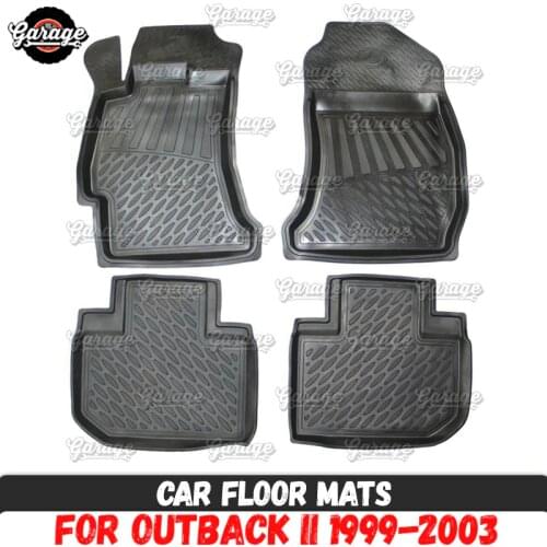 Car floor mats case for Subaru Outback 2 1999-2003 rubber 1 set / 4 pcs or 2 pcs accessories protect of carpet decoration
