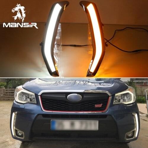 Auto LED Daytime Running Light Daylights Car DRL For Subaru Forester 2013 2014 2015 2016 2017 2018 Headlights Anti-fog Lamps