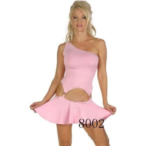 Free Shipping Sexy Lingerie Pink Night wear Mini Dress Babydoll Sleep wear One Size 8002