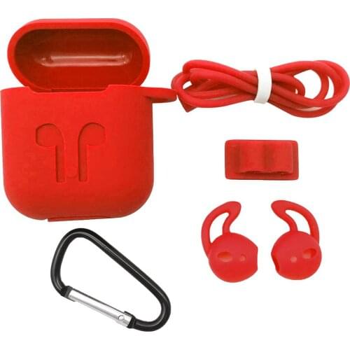 Anti-Loss Line Wireless bluetooth earphone Silica Gel Protective Group Earphone Cases For Air pods 1 2