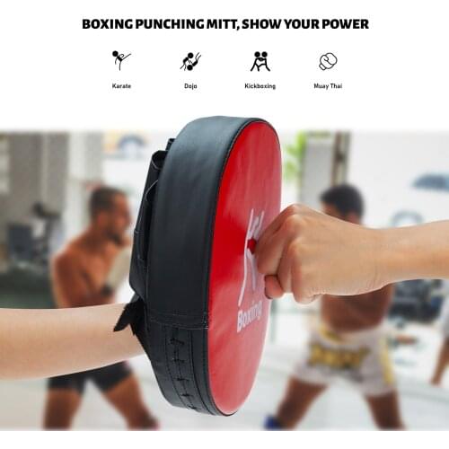 Boxer Target Pad PU Leather Thick Foam Boxing Punching Mitt MMA Taekwondo Kickboxing Muay Thai Karate Training Hand Pads Sandbag