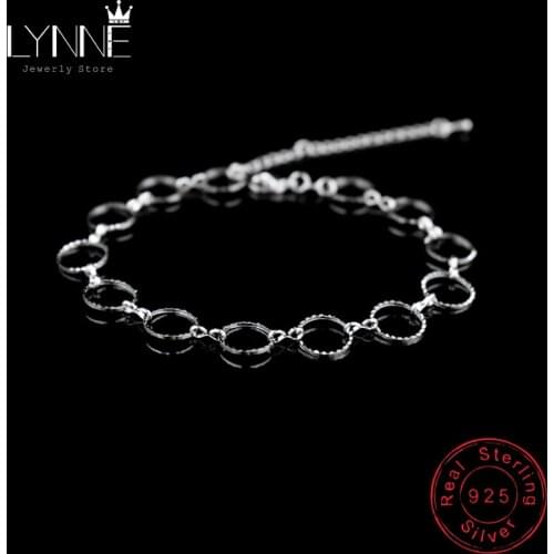 Hot Sale Fashion 925 Sterling Silver Anklets Bracelet Simple Round Pendant Foot Anklet Chain Women Ankle Bracelet Foot Jewelry