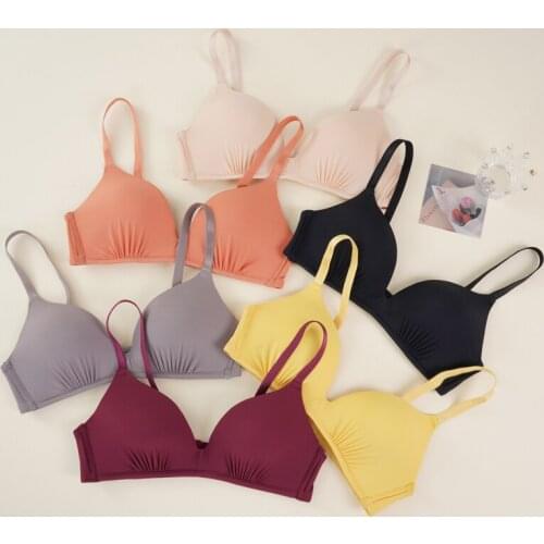 6 Colors Seamless Sexy Bra for Women Bralette Wire Free Push Up Bra Brassiere Ladies Female Underwear Lingerie Fitness Intimates
