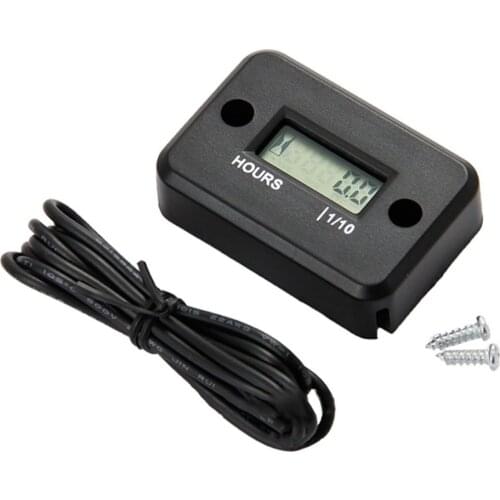 General Use Waterproof Digital Tachometer Counter Hour Meter For Marine ATV Snowmobile Motor Bike For 2/4 Stroke Gas Engine