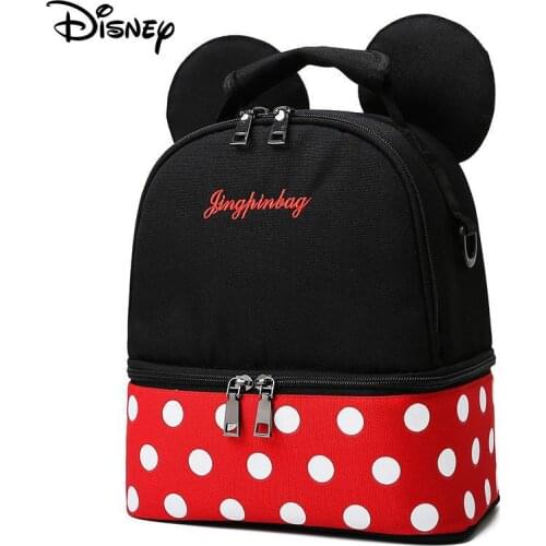 Disney Minnie Mickey Mouse Diaper Bag Waterproof Maternity Backpack For Mom Baby Care Mommy Travel Organizer Diaper Handbag