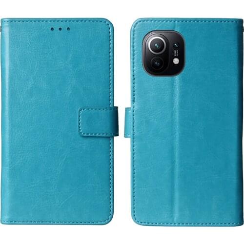 Flip Case for Xiaomi Mi 11 6.81" Leather Magnetic Card Holder Phone Bag Shell Stand Cover