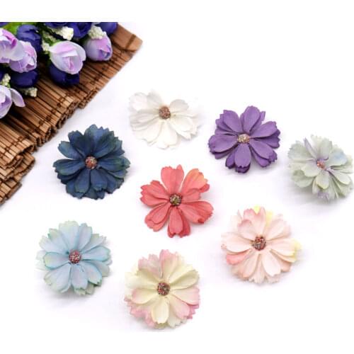 Artificial Flower Rose Flower Hibiscus Daisy Sunflower Lily Flower Head For Wedding Party Decoration DIY Wreath Scrapbook Gift