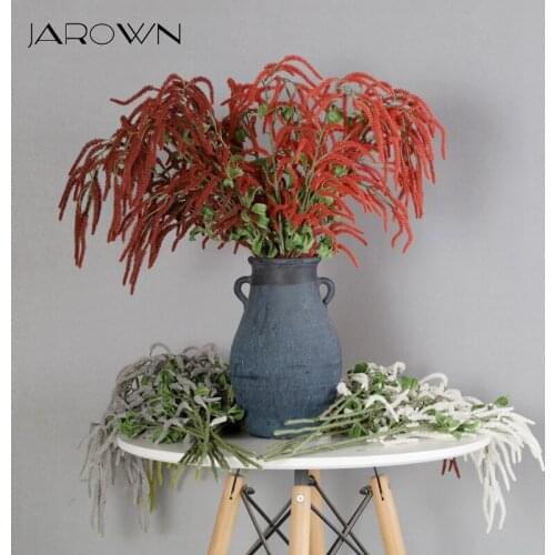 JAROWN Artificial Wisteria Flower Vine Fake Plastic Wheat Plants Foliage Outdoor Wedding DIY Decoration Home Garden Decor