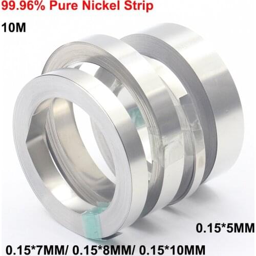 10 Meter Pure Nickel Strip 99.96% for li 18650 battery spot welding machine Welder Equipment Nickel Belt for battery packs