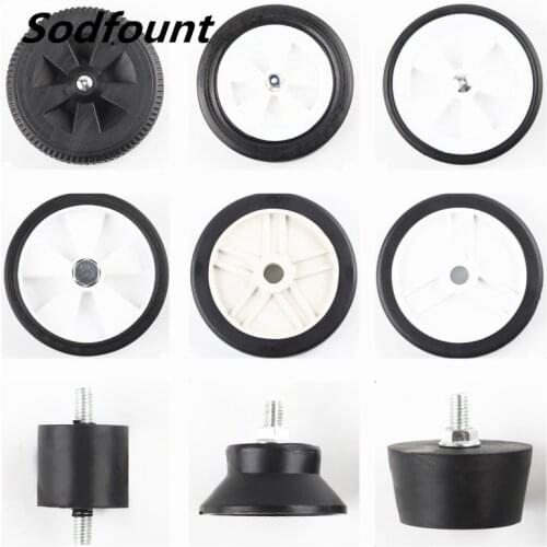1pcs Oil-free silent small air compressor accessories, rubber wheels 5/6/7/8 inch thick wear-resistant casters