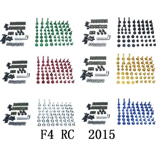 Motorcycle Complete Fairing Bolts Kit Bodywork Screws For Fit MV Agusta F4 RC 2015