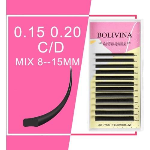 BOLIVINA natural eyelashes Eyelash individual eyelash extension