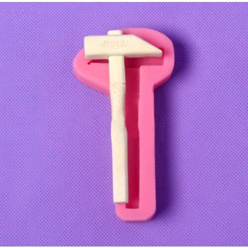New Russia plaster hammer shaped mold,silicone fondant hammer mold,cake crafts moulds Cake Decorating Tools