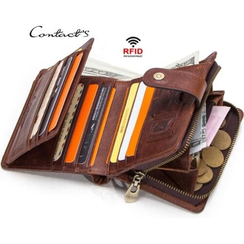 New small wallets men wallets short mens wallet genuine leather guarantee purse for male coin purse rifd wallet cartera hombre