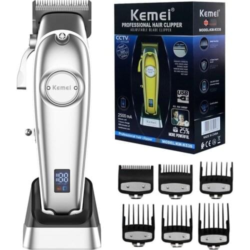 Original professional barber hair trimmer beard haircut kemei adjustable cordless men electric hair clipper machine rechargeable