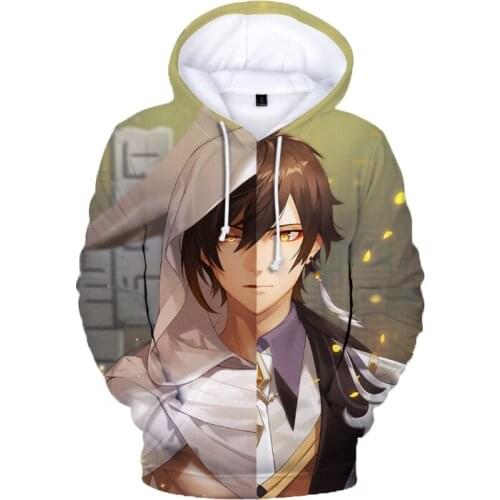 Hoodies Anime 3D Print Genshin Impact Boys/girls/kids Hoodie Game Hooded Genshin Impact Sweatshirt Streetwear Men women Clothing