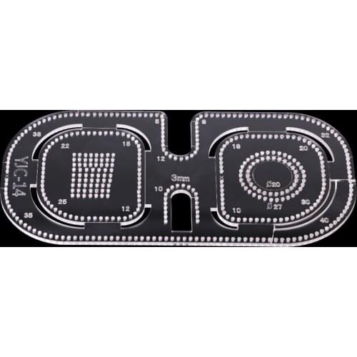 Leather Craft Acrylic Bag Wallet Corner Decoration Pattern Stencil Template