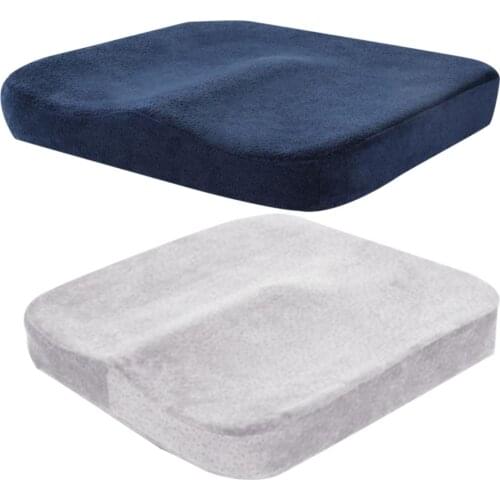 15.75*15.75*2.17inch High Quality Memory Foam Cushion Car Long-distance Driving Relieve Waist Pain Elastic Pad Office Chair Mat