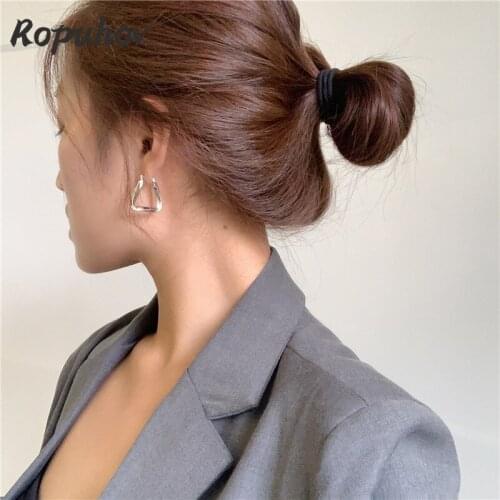 Ropuhov 2021 Jewery Trendy Korean Advanced Earrings Simple Triangular Earrings Irregular Twisted Geometric Earrings Female