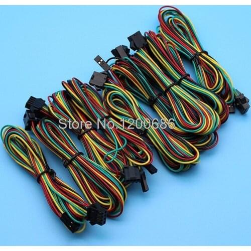 1M Meters 100CM 20AWG SM 2.54mm 4P male dupont 2.54 Connector customization wire harness