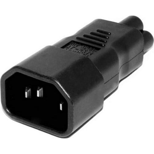 1pcs Plug Convertor C5 To C14 IEC320 Female Power Industrial Plug Adapter