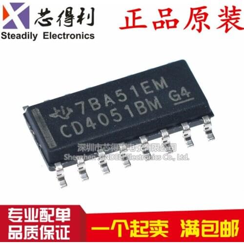 10pcs/lot SMD Original Cd4051 Cd4051bm Sop-16 Eight-to-One Analog Switch