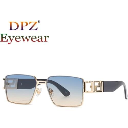 2021 New Fashion Luxury Men Vintage Unique Buckle Sunglasses For Women Square Sun Glasses Female Gradient Sexy Shades 5088