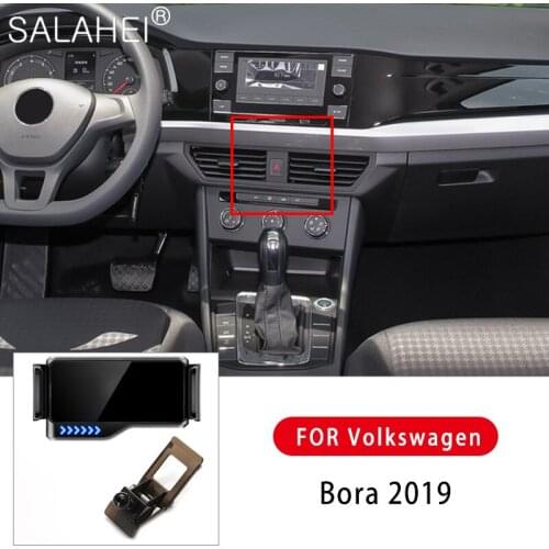 2021Hot Car Smart Electric Mobile Phone Holder For Volkswagen Bora 2019 Air Vent Clip Mount Mobile Cell Stand Auto Induction