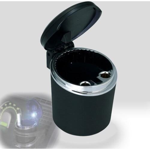 LED Car Ashtray Holder Cup auto accessories car styling Universal Portable lager-caliber High Flame Retardant small mini Ashtray