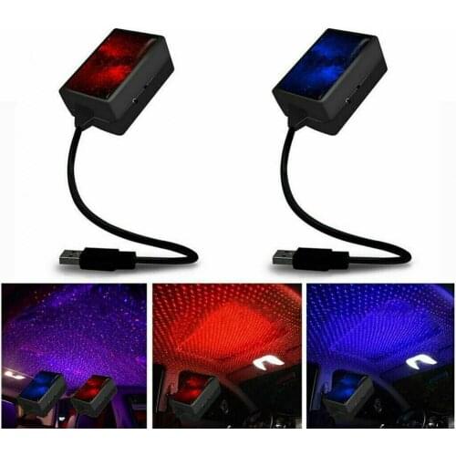 Car Auto Interior Rotating Starry Sky LED Projector Lamp USB Ambience Star Light