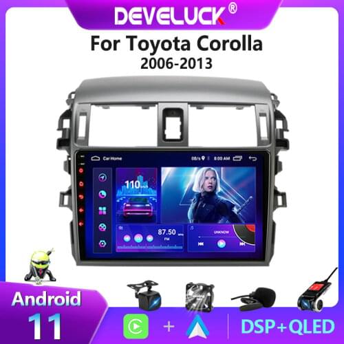 Android 9.0 2Din Car Radio Navigation GPS Multimedia video Player For Toyota Corolla E140 E150 2006 2007-2013 2 din stereo DVD